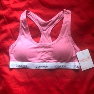 Calvin Klein kids pink bralette